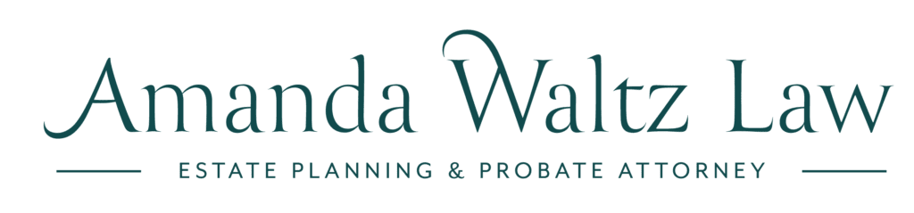 Amanda Waltz Law Logo horizontal green