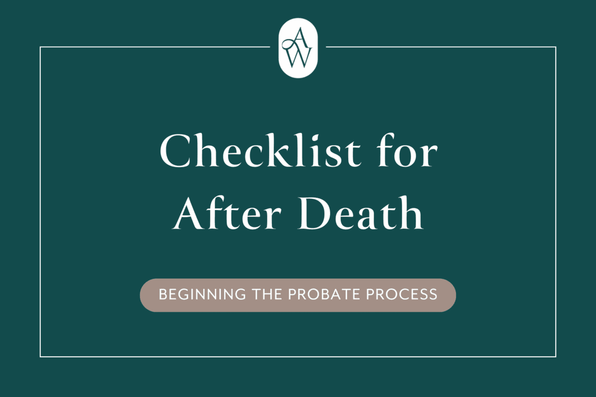 Blog cover for Probate Process Checklist for After Death